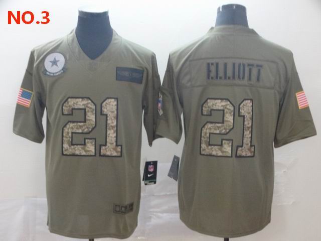 Men's Dallas Cowboys #21 Ezekiel Elliott Jerseys NO.3;